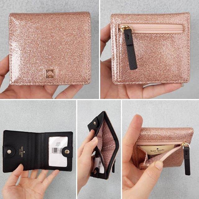 Dompet kate spade serenade mavis rose gold,navy blue,silver