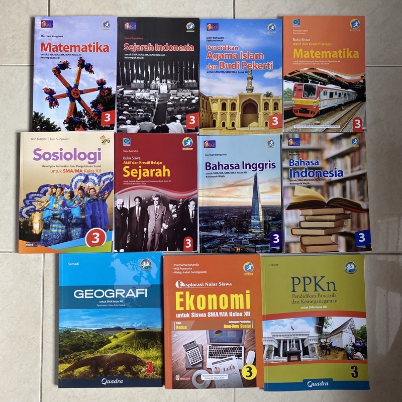 buku pelajaran kelas 12 ips matpel soshum
