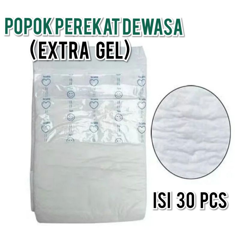 POPOK DEWASA PEREKAT EXTRA GEL ABSORB ISI 30 PCS