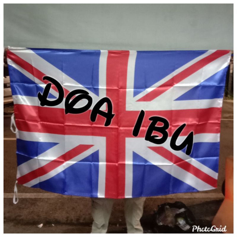 

best seller bendera INGGRIS bahan satin 90cm x 135cm