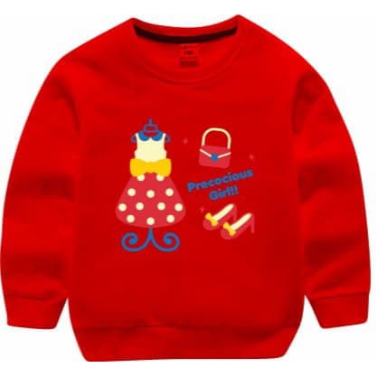 TokoMilkan - Sweater Anak Perempuan PRECOCIOUS Umur 1-4 Tahun Bahan Fleece