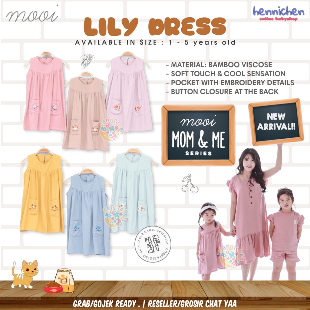 PROMO 7.7 PROMO BAJU LEBARAN MURAH CUCI GUDANG PROMO MOOI TERUSAN DRESS LILY DRESS ANAK PEREMPUAN atas anak perempuan