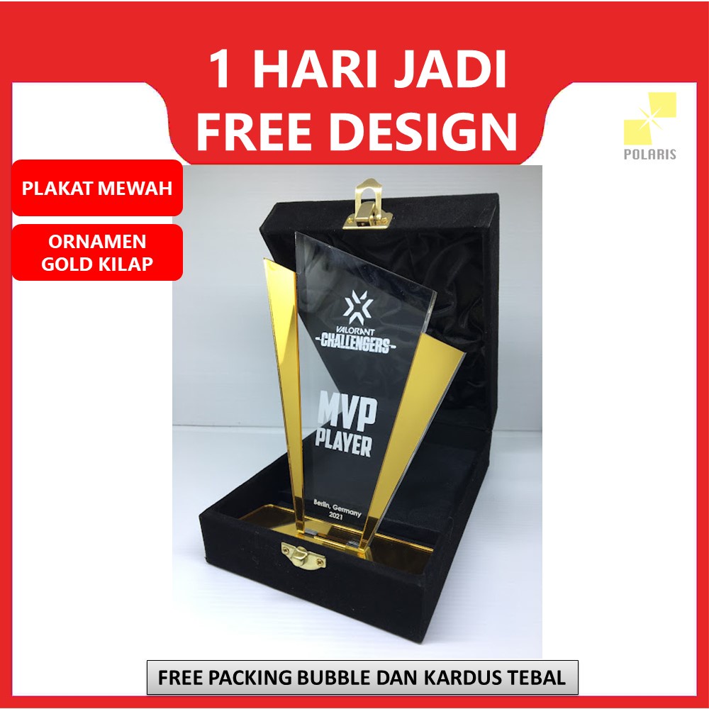 20x15CM PLAKAT AKRILIK MEWAH EDITION+ BOX MURAH - CUSTOM PLAKAT PIALA AKRILIK GOLD TROPHY VANDEL ACRYLIC - PLAKAT WISUDA KADO ANNIVERSARY PIALA PENGHARGAAN