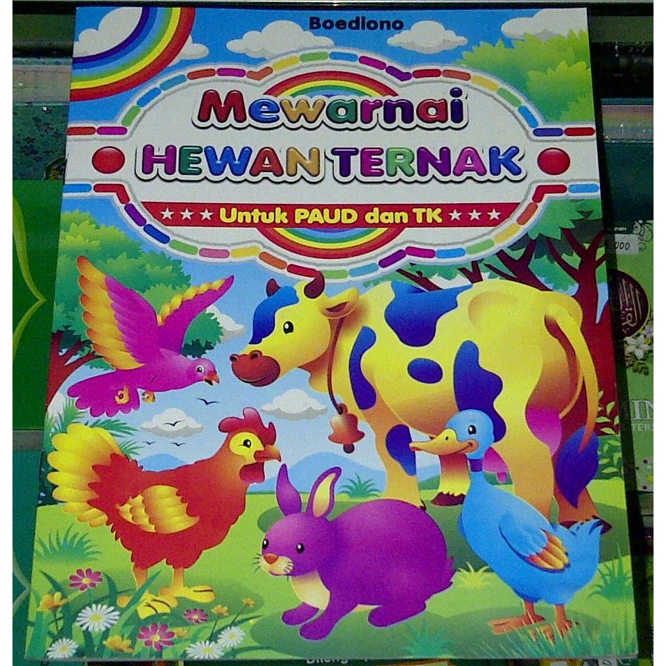 Buku Anak, buku belajar Mewarnai ukuran besar