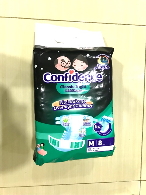 Popok perekat confidence classic night xL6s L7s M8s-2