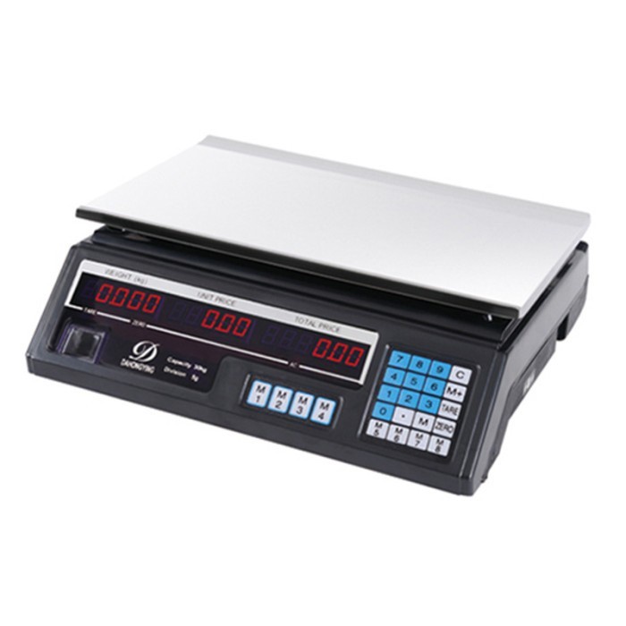 Timbangan Buah DIgital Computing Scale 40kg Double Display Bisa Charge
