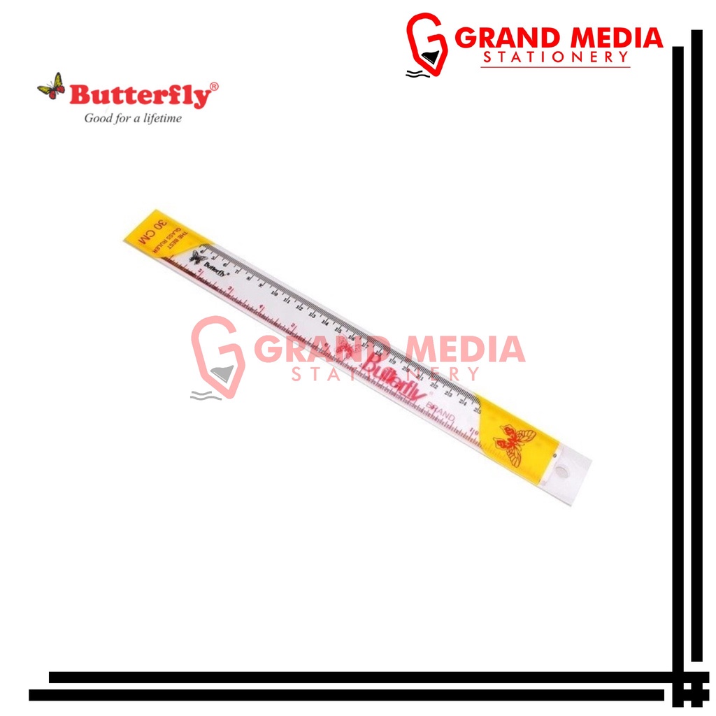 

[GRAND MEDIA] PENGGARIS BUTTERFLY CLEAR 30 CM