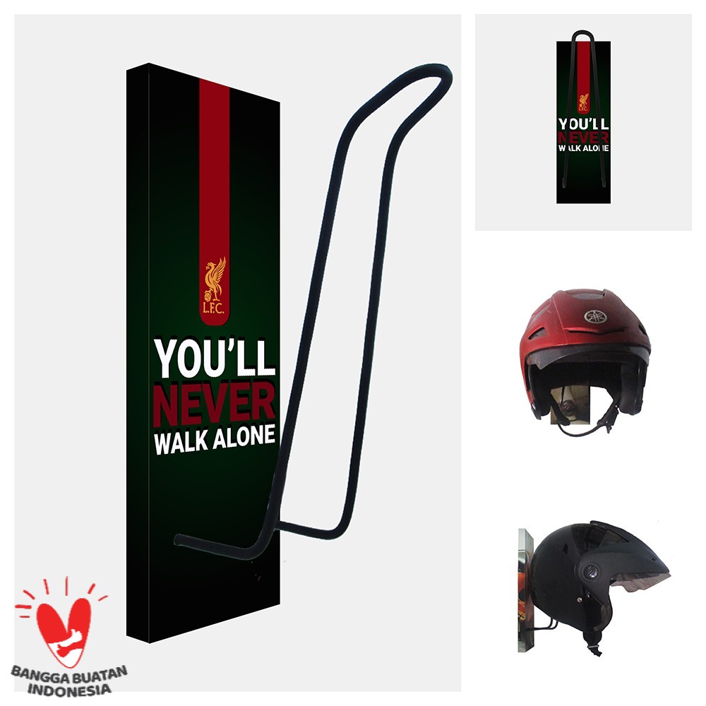 GANTUNGAN HELM - TEMPAT HELM - RAK HELM MOTOR - LIVERPOOL 104