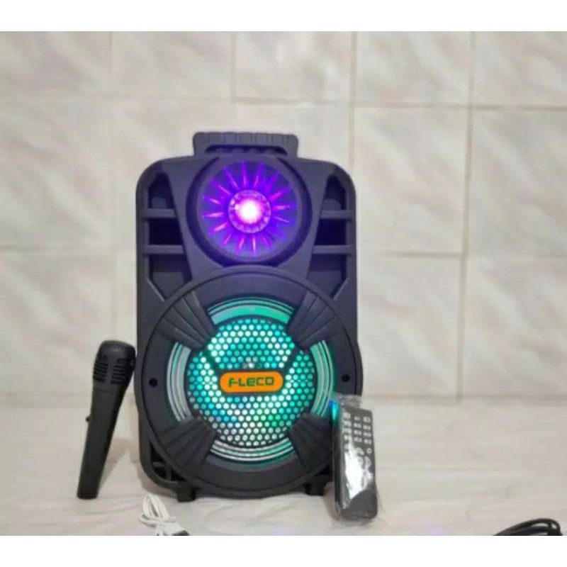 SPEAKER BLUETOOTH FLECO 8'5 INCH F-804N PLUS MIC + REMOTE//SPEAKER KARAOKE//SPEAKER SALON AKTIF