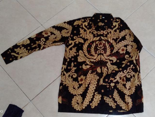 Batik Couple Gamis Brokat Busui Kalitan Gurita 2507