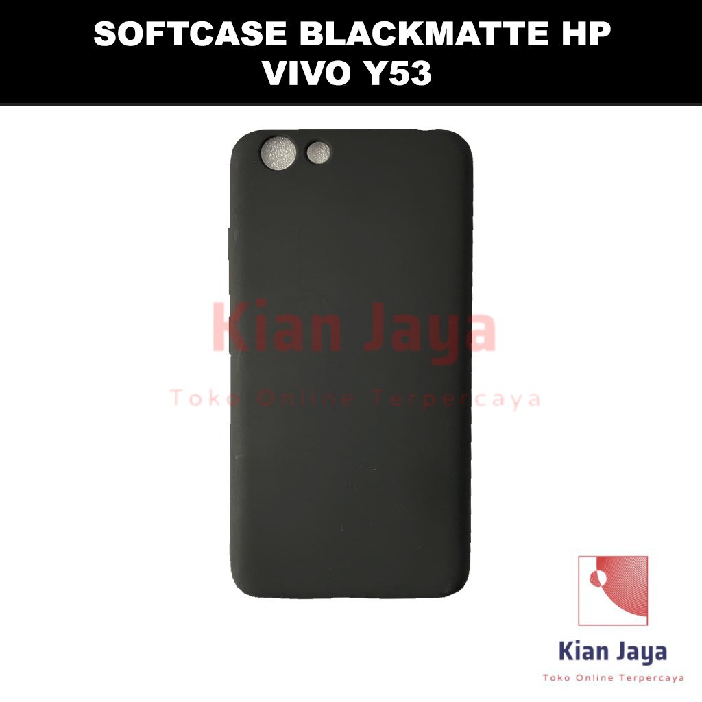 Softcase Blackmatte Handphone Vivo Y53 Antishock, Casehp, Siliconcase, Slim Design