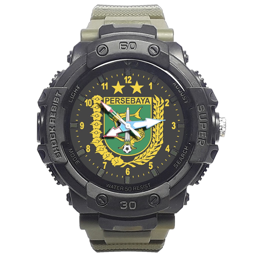 Jam Tangan  PERSEBAYA MOTIF 6 Bagus