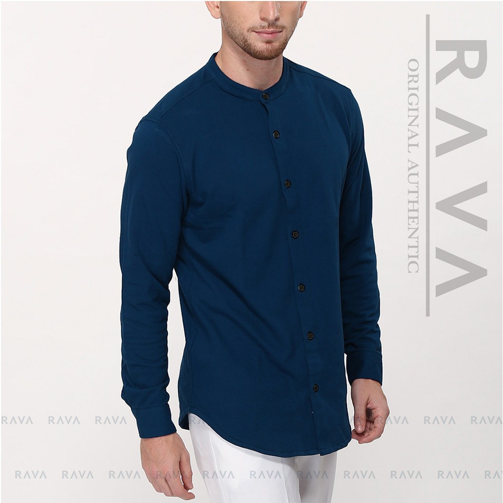 Kemeja Polo Pique Lacos Kerah Ciangi Lengan Panjang By Rava Best Seller Shopee Shopee Indonesia