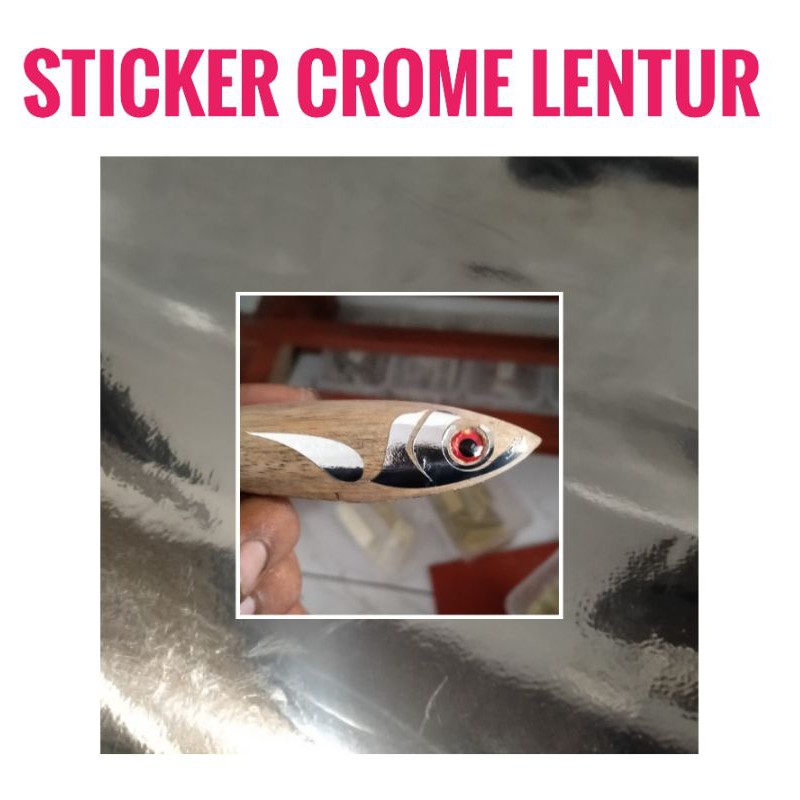 Stiker CROME LENTUR Vinyl Sticker Popper Metal Jig Lure