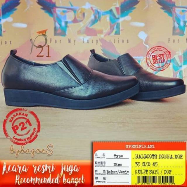 HALBOOTS FLAT DONNA DOFF / SEPATU WANITA / P21