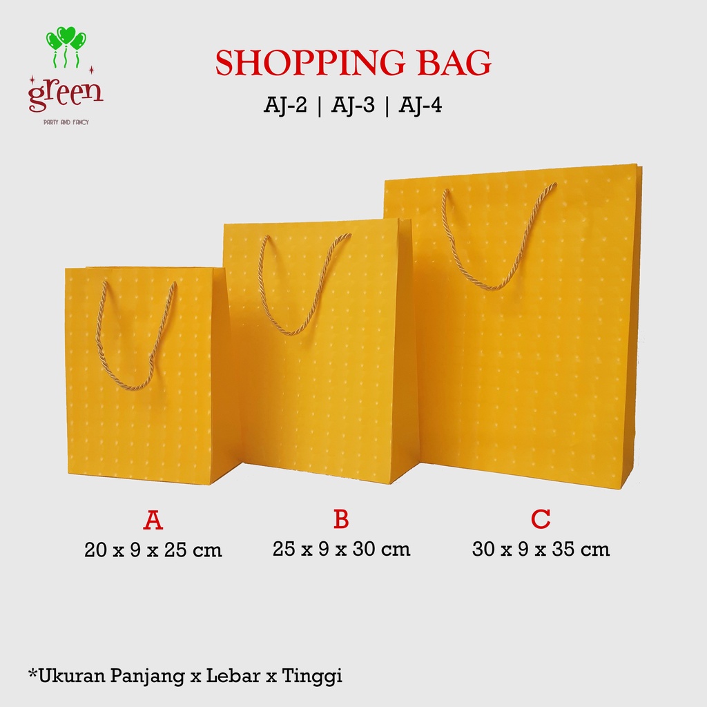 

Gift bag | Souvenir bag | Shopping bag | Tas belanja | Tas kado | Goodie bag | Paperbag motif netral