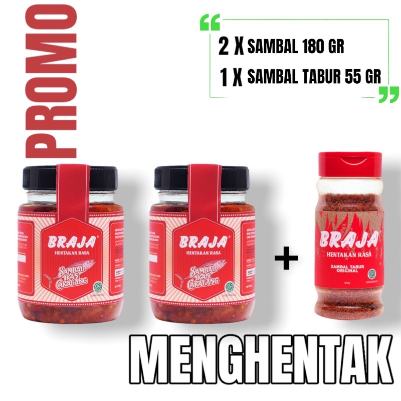 

PAKET MENGHENTAK SAMBAL IKAN CAKALANG BRAJA.