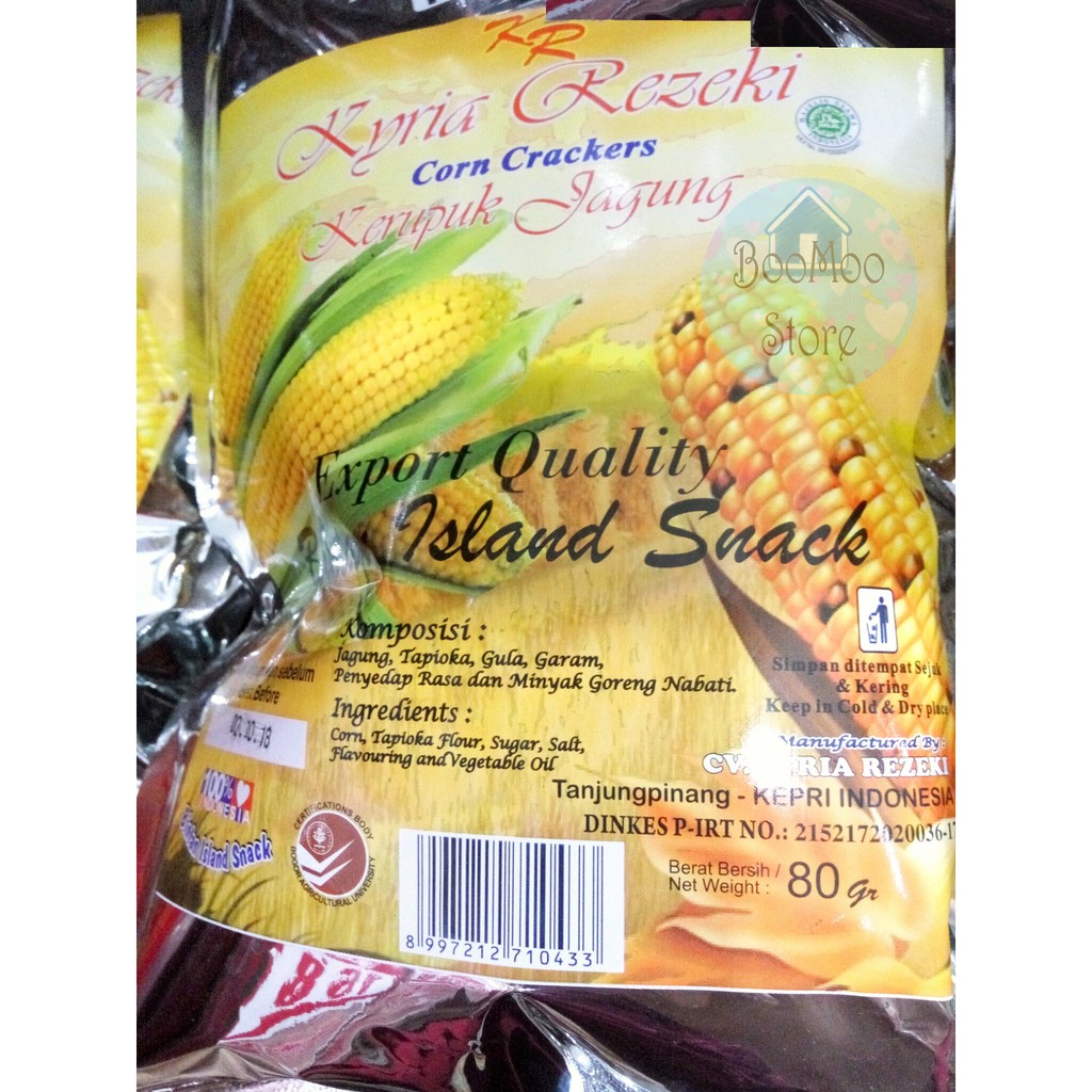 

Kerupuk Jagung / Corn Snackers Export Quality