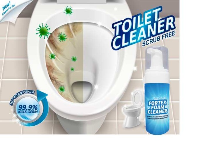 1 FORTEX FOAM CLEANER - 7X LEBIH CEPAT MENGHILANGKAN KERAK