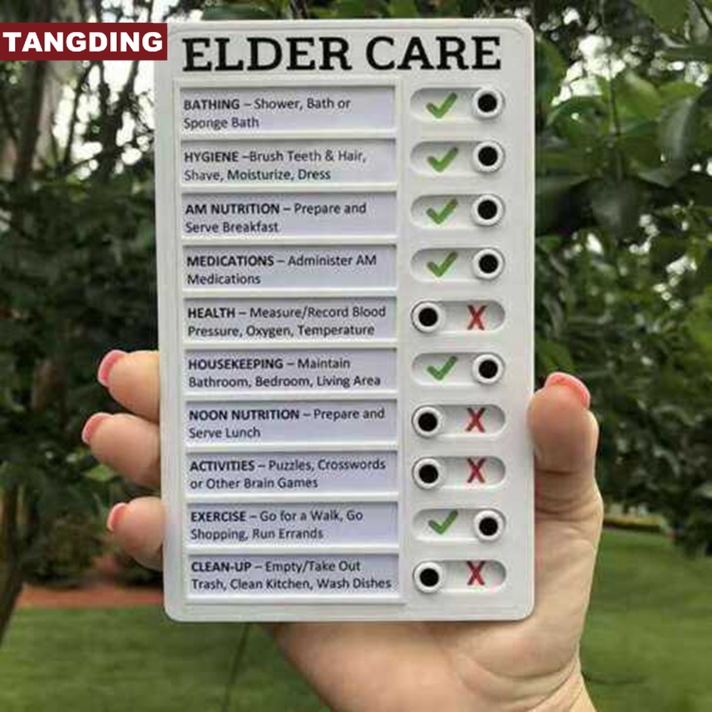 【COD Tangding】memo Papan Checklist My Chores Bahan Plastik Reusable Untuk Orang Tua