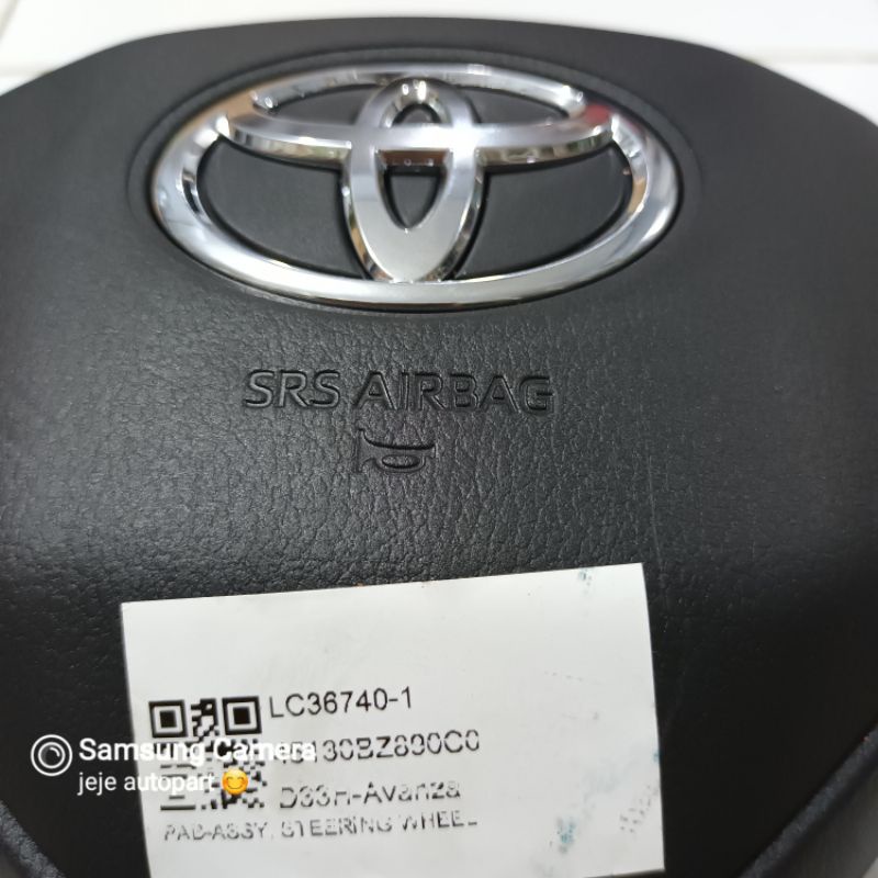 airbag stir toyota avanza veloz 2022 original asli