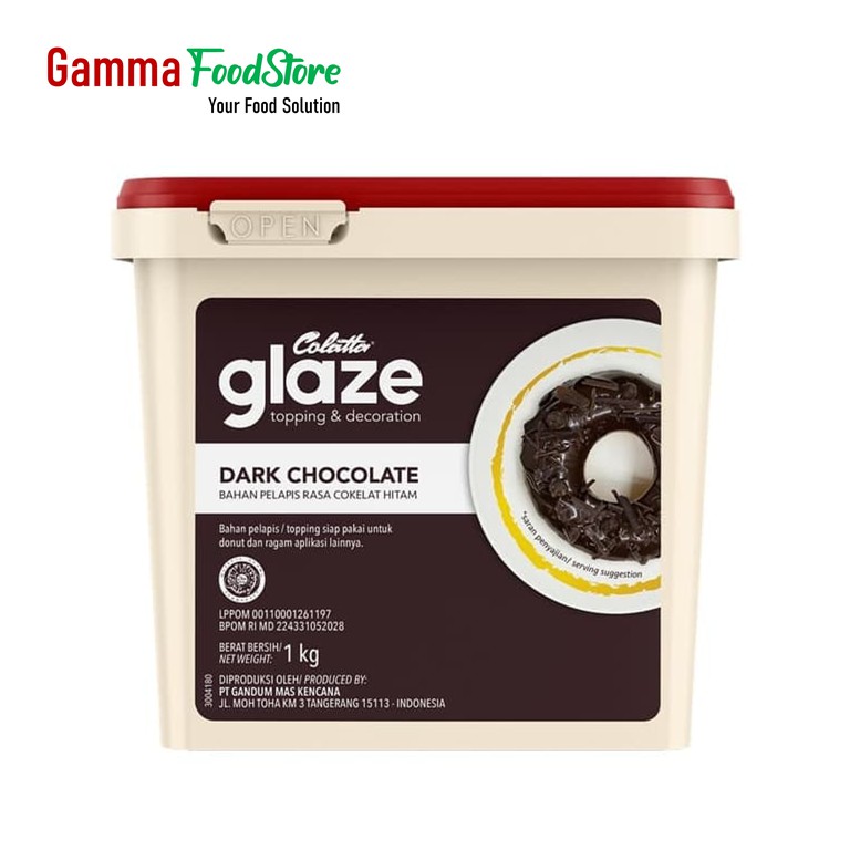 

Colatta Glaze Dark Toping Rasa Cokelat Hitam 1 Kg