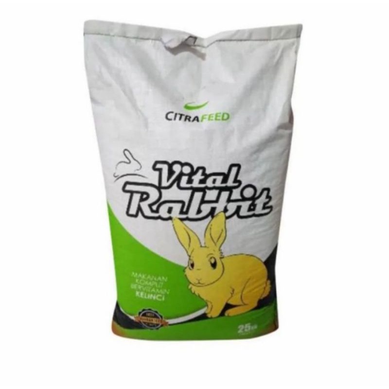 makanan kelinci vital rabit 25kg gojek grab vital rabbit