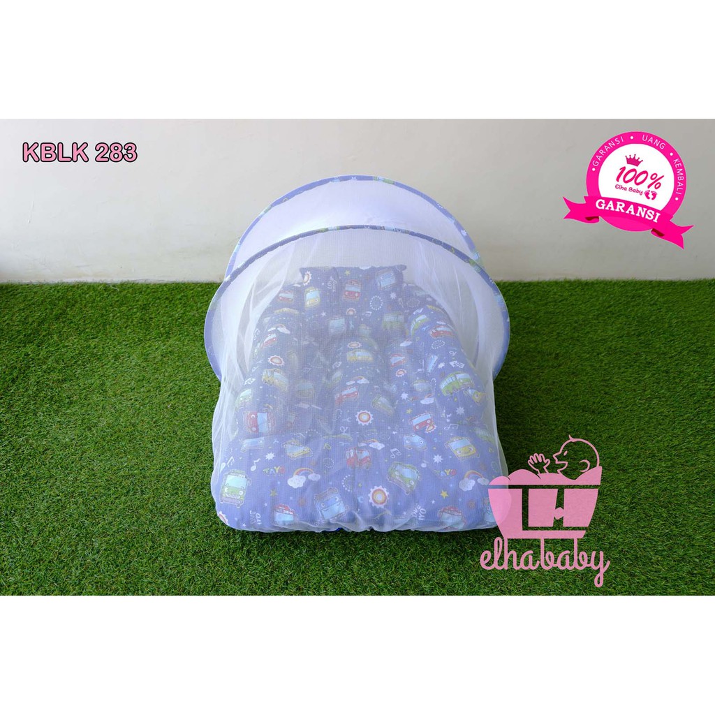 AMAN KUAT EMPUK kasur bayi karakter / kasur bayi / kelambu / kasur lipat / tempat tidur bayi kelambu