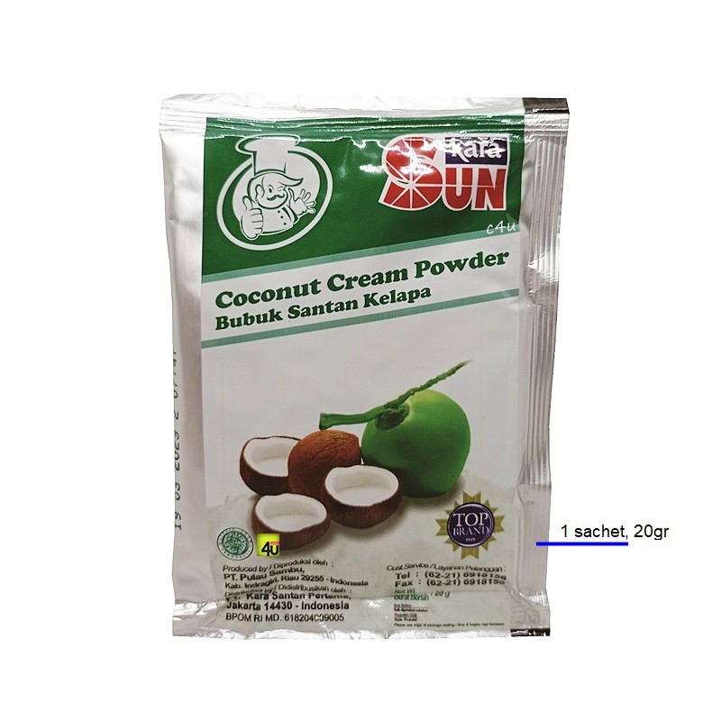 

SUN Kara - Bubuk Santan Instan - 20g