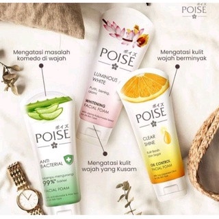 ✦SINAR✦ Poise Facial Foam Pembersih Wajah Luminous White - Clear Shine - Anti Acne