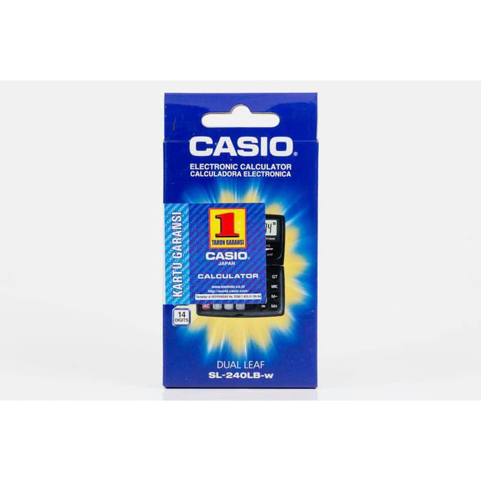 

Terlaris CASIO SL-240LB - Kalkulator Pocket Paling oke