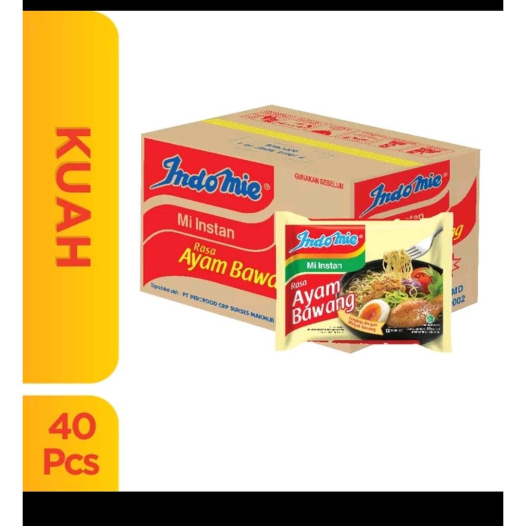 

INDOMIE/ INDOMIE AYAM BAWANG/ INDOMIE AYAM BAWANG 1 DUS/ 00101634