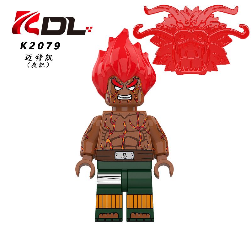 Lego Might Guy Minifigure Movie Naruto Shippuden Sonic Mainan Elmo