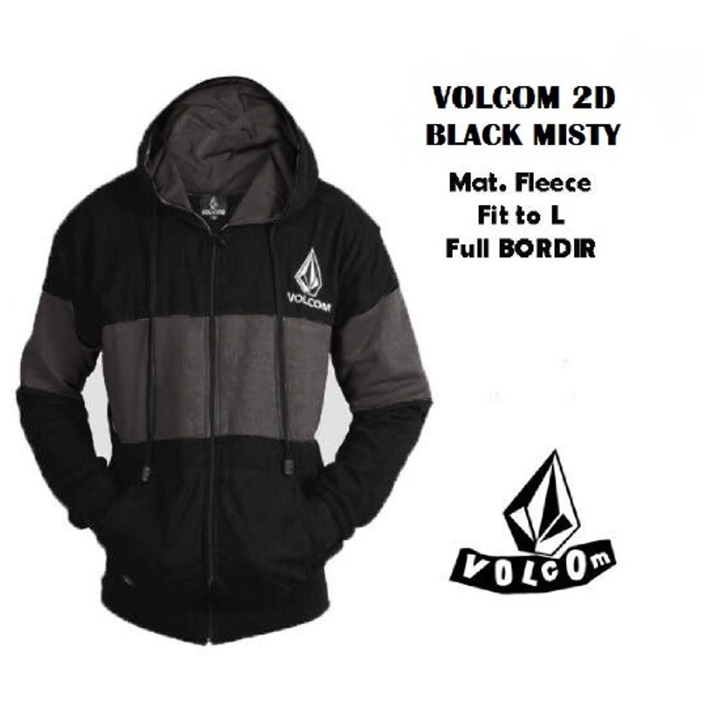 Silakan Order Jaket Volcom 2D Black Misty Sweater