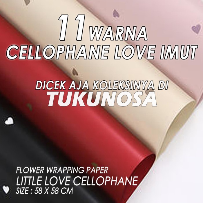 

FLOWER WRAPPING PAPER LITTLE LOVE CELLOPHANE - KERTAS KADO BUKET BUNGA BOUQUET PAPER CELLOPHANE PAPER KERTAS BUCKET