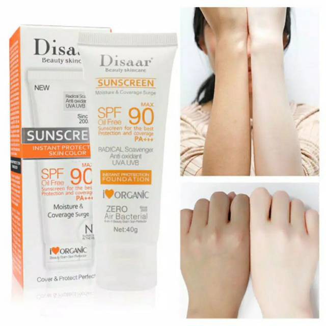 Disaar Sunscreen / Tabir Surya SPF 90 PA+++ Cream Wajah Pelindung Sinar Matahari 40 Gram