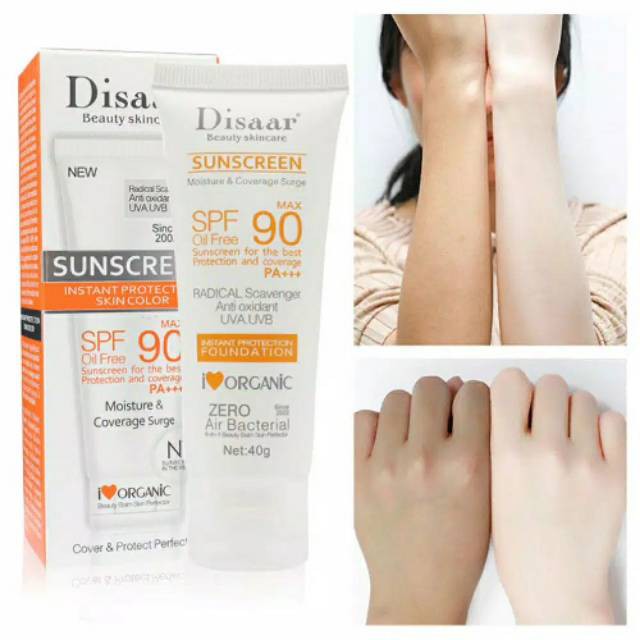 Disaar Sunscreen / Tabir Surya SPF 90 PA+++ Cream Wajah Pelindung Sinar
Matahari 40 Gram