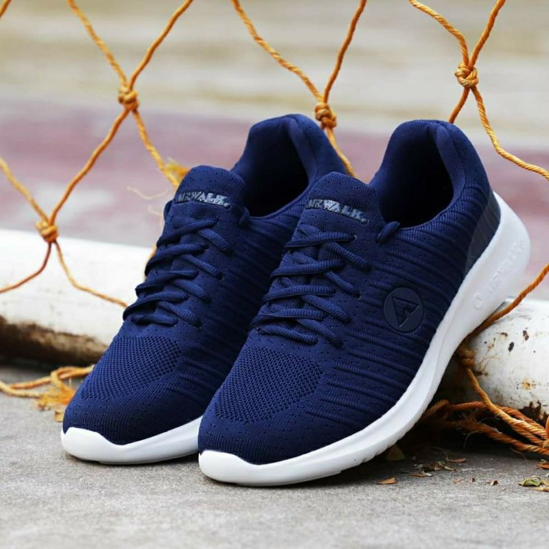 Sepatu Sneakers Running Pria Original Airwalk Lucas Navy