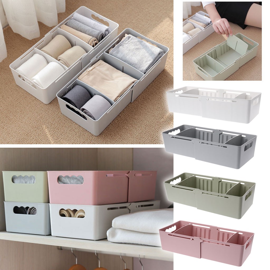 Adjustable Cabinet Drawer Divider Underwear Sock Organizer