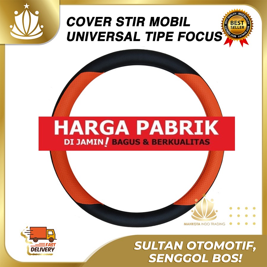 Cover Steer Sarung Stir FOCUS Kulit Import