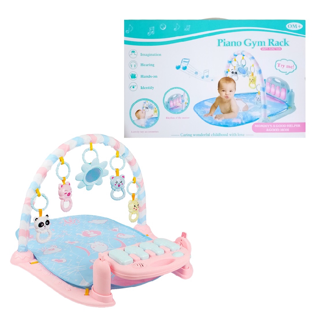 Mainan anak matras bayi play gym PIANO GYM RACK 3 IN 1