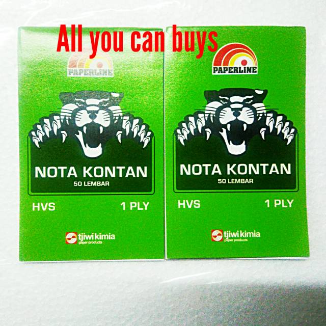 

Nota Kontan 1 ply kecil Paperline/ Buku Bon