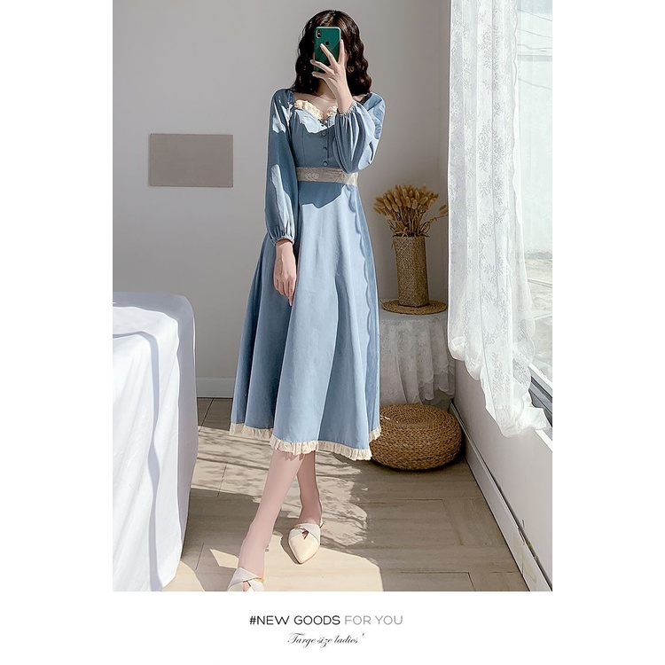 [ COD ] French style retro/VINTAGE DRESS 001-7