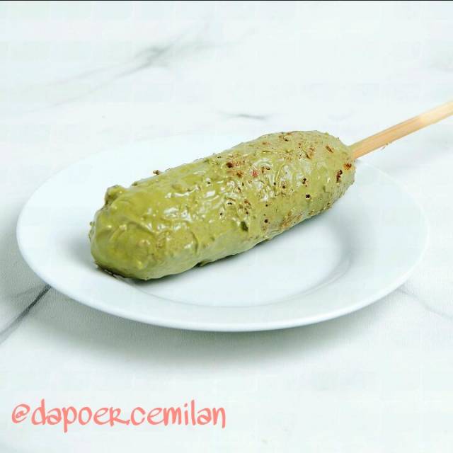 

corndog mozarella greentea