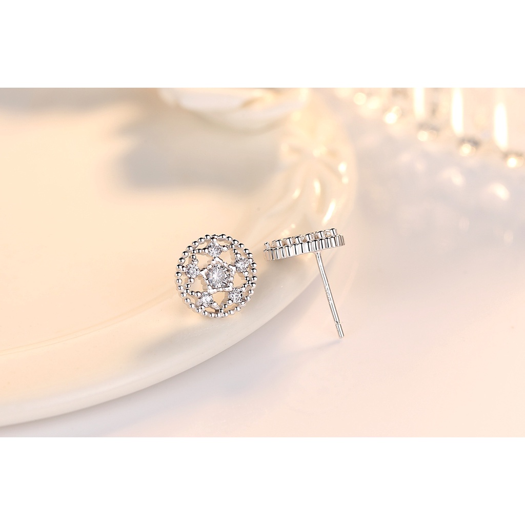 Anting Perak 925 Wanita Lotus King Fashion Perhiasan/Subang Telinga anting perempuan