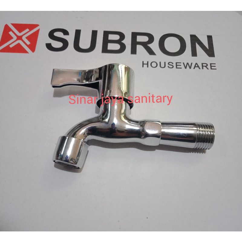 Kran tembok murah stainless / Kran cuci tangan stainless / keran tembok stainless