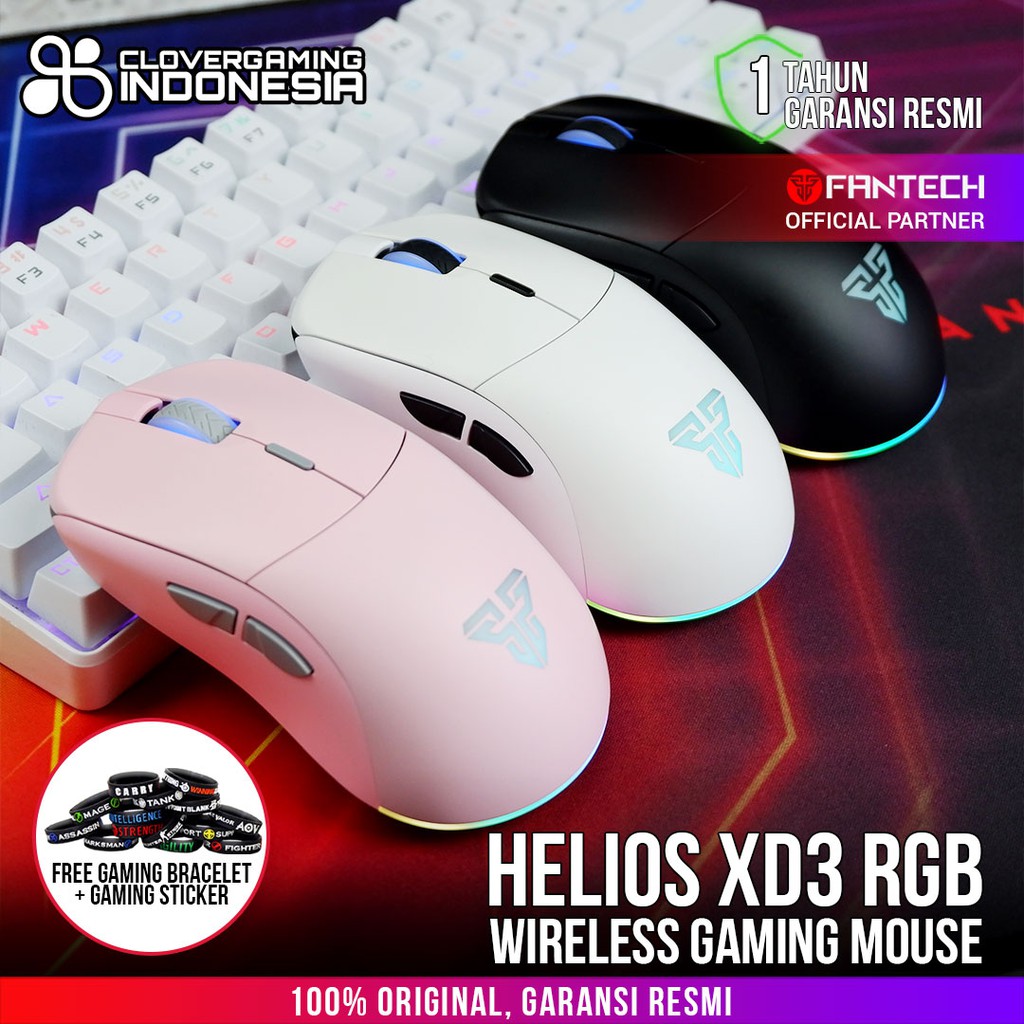 Fantech Helios XD3 RGB Wireless Gaming Mouse - Ultra lightweight XD 3 XD-3 Zowie S2 Shape