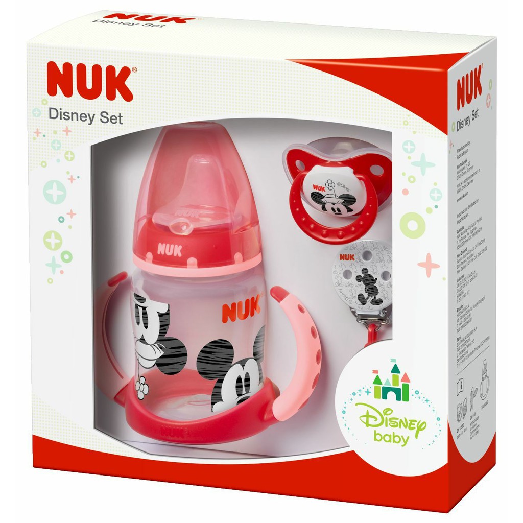 NUK Disney Set Limited Edition Gift Box Hadiah Learner Bottle Sippy Training Cup Empeng