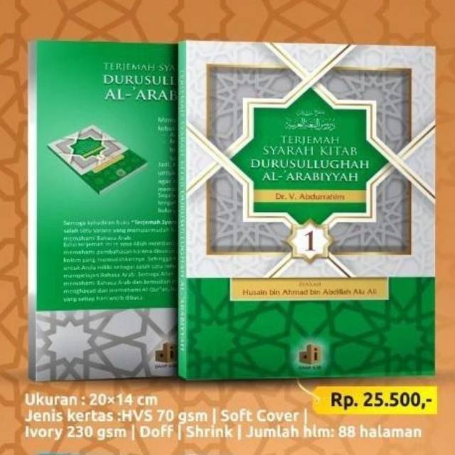 Terjemah Syarah Durusul Lughah Jilid 1 Original Harga Grosir