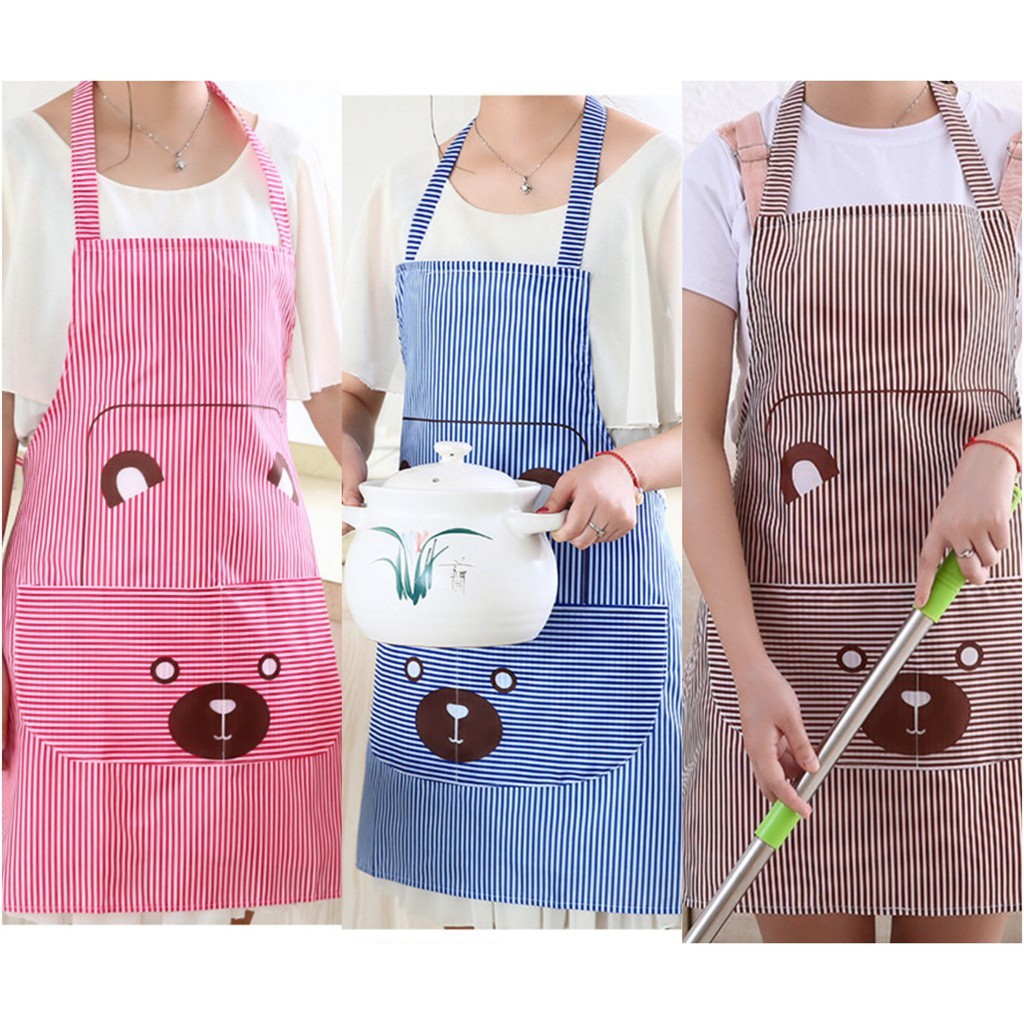 Celemek PVC Imut Beruang / Apron Bear